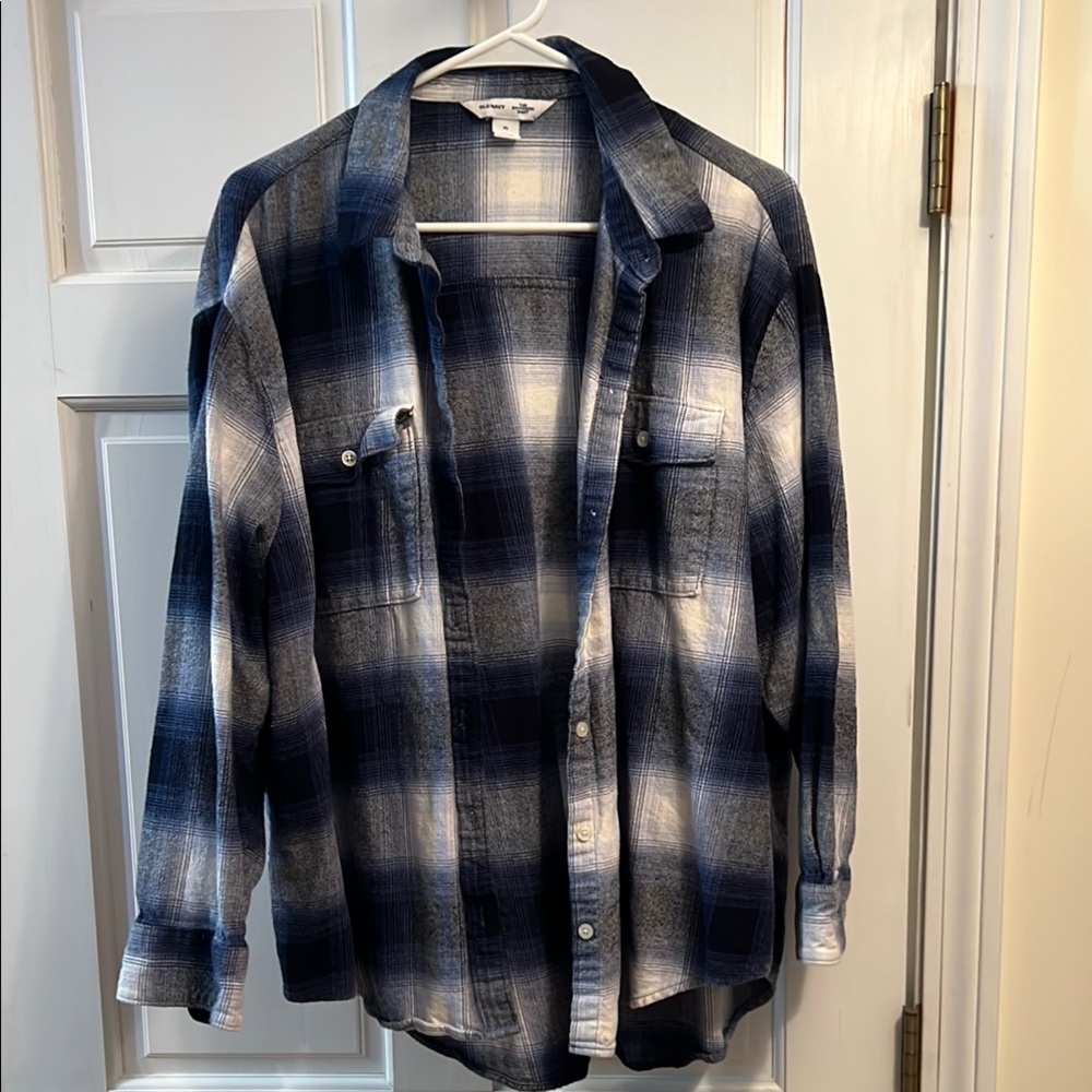 Women’s Blue Plaid Shirt